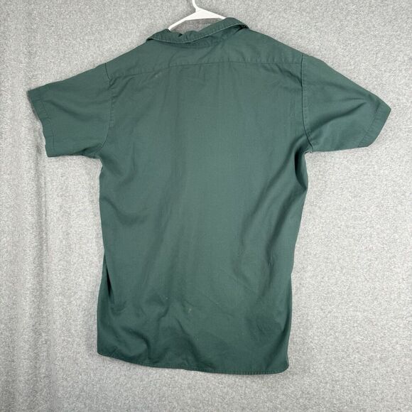 Vintage Dickies Button Up Work Shirt Men XL Green Pockets USA Grunge Distressed - Picture 8 of 13